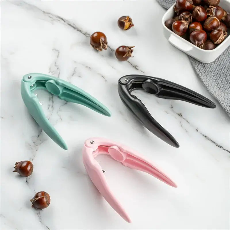 Pink chestnut cracker kitchen nut opener tool