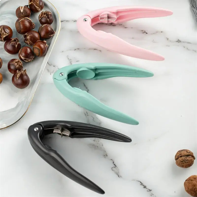 Pink chestnut cracker kitchen nut opener tool