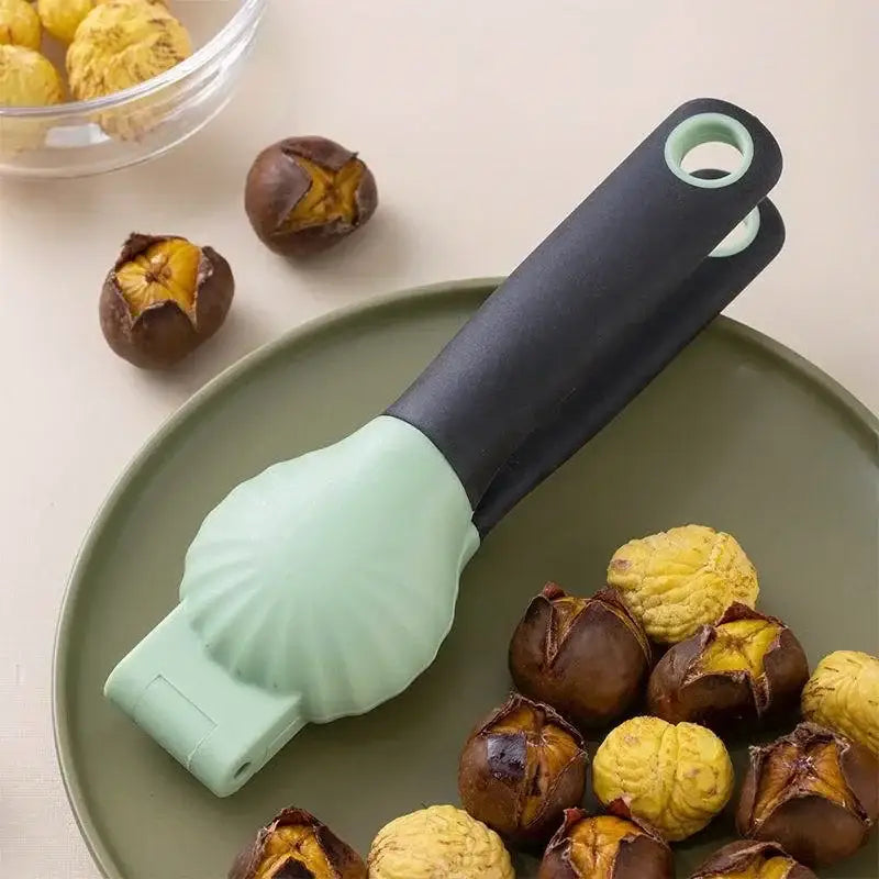 Mint green & yellow nut cracker set kitchen tool