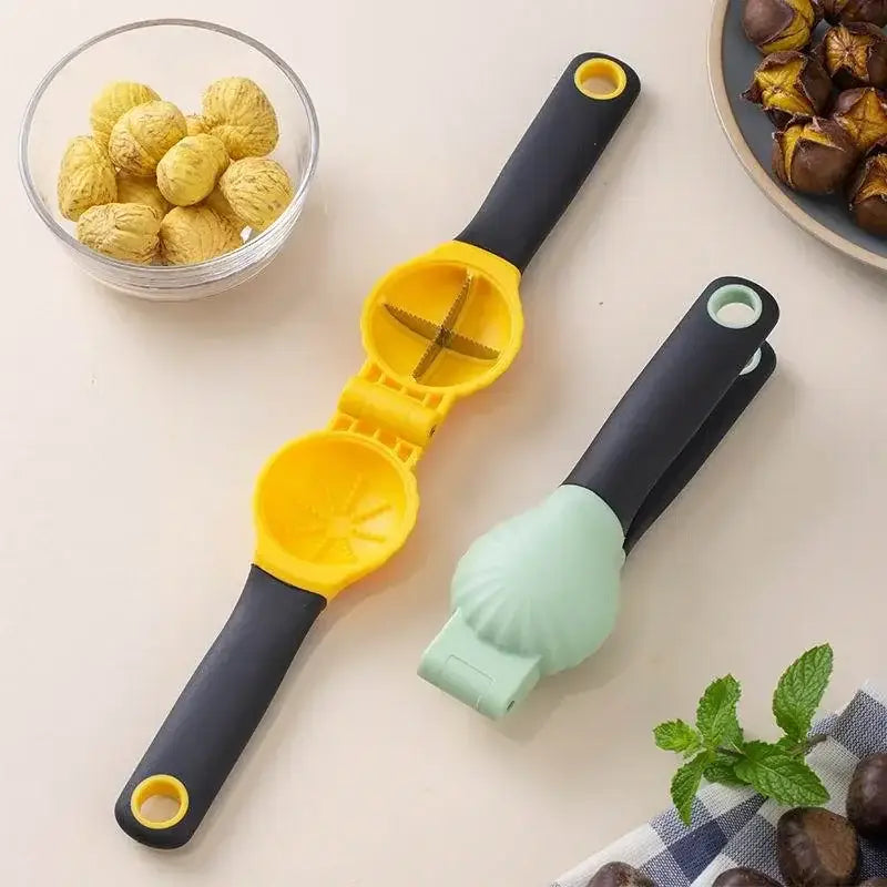 Mint green & yellow nut cracker set kitchen tool