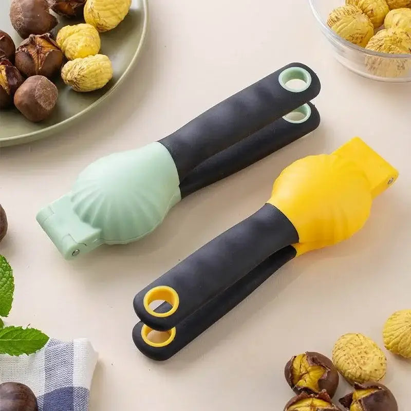 Mint green & yellow nut cracker set kitchen tool