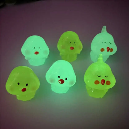 Cute yellow and translucent chick doll figurines miniature fairy decor