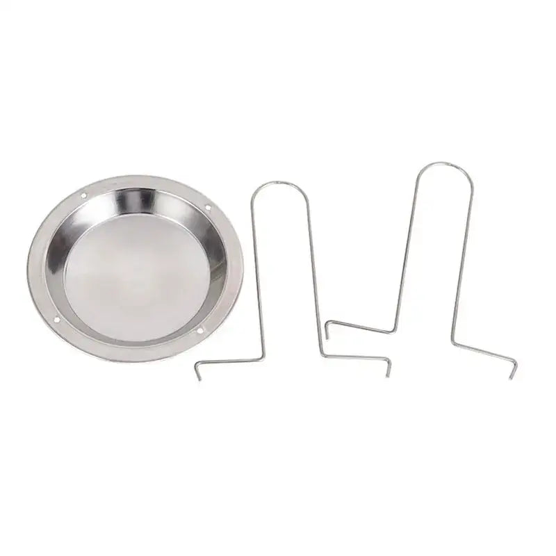 Stainless steel chicken roaster rack and bowl set kitchen bbq stand