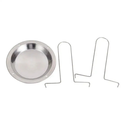 Stainless steel chicken roaster rack and bowl set kitchen bbq stand