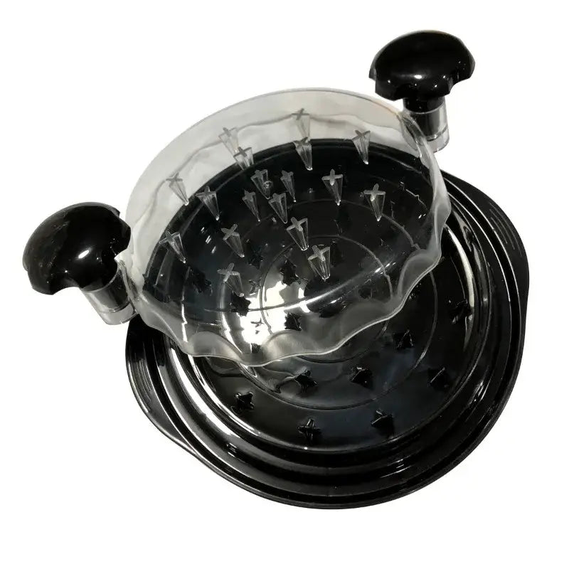 Black and clear chicken shredder kitchen tool with ergonomic handle