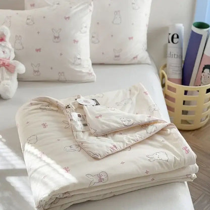 Pastel decorbites children cartoon summer cooling quilt bedroom blanket