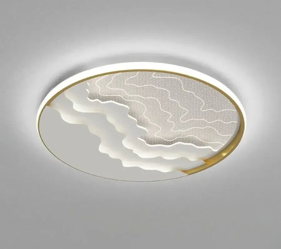 Moon and star white led ceiling lamp for nursery bedroom