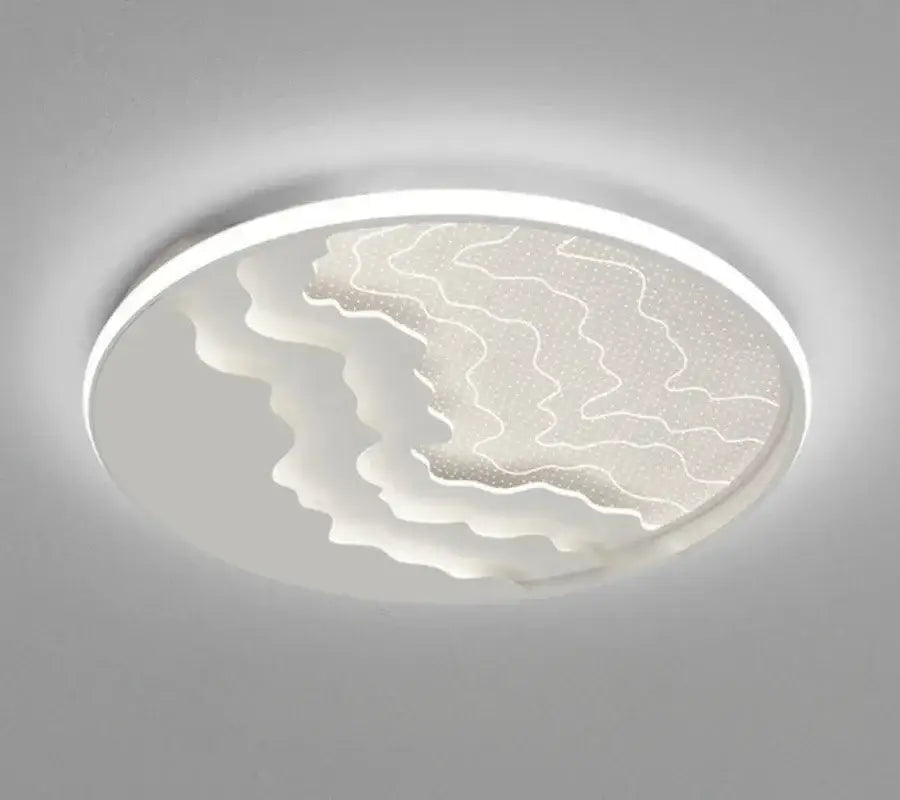 Moon and star white led ceiling lamp for nursery bedroom