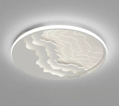 Moon and star white led ceiling lamp for nursery bedroom