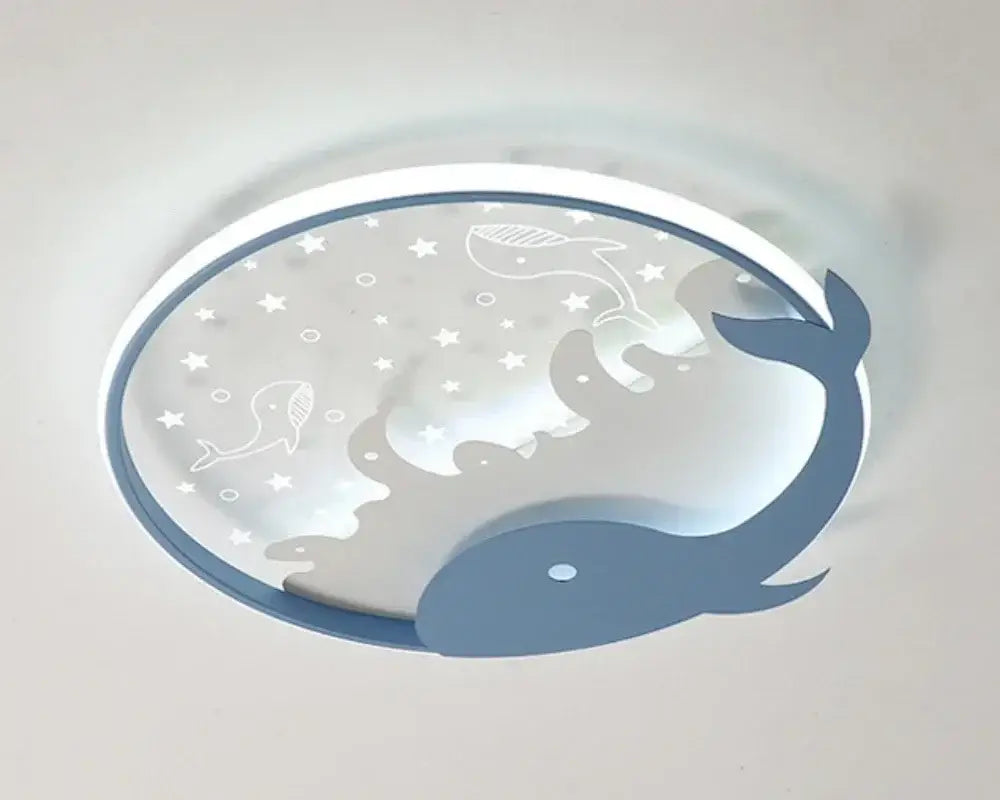 Moon and star white led ceiling lamp for nursery bedroom
