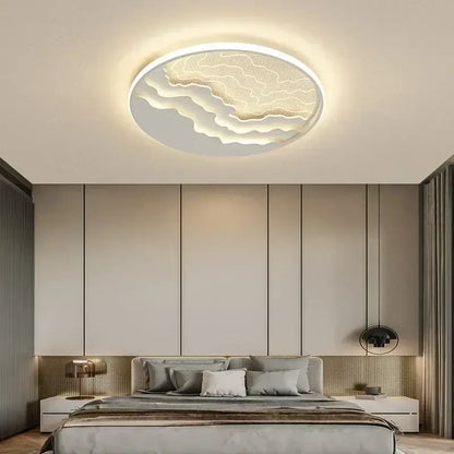 Moon and star white led ceiling lamp for nursery bedroom