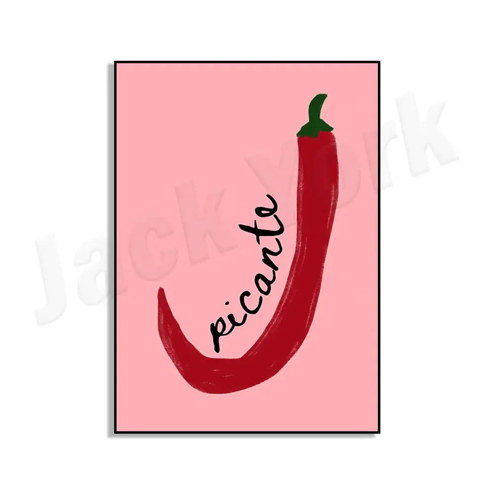 Vibrant red & green chili pepper art trio kitchen framed wall decor