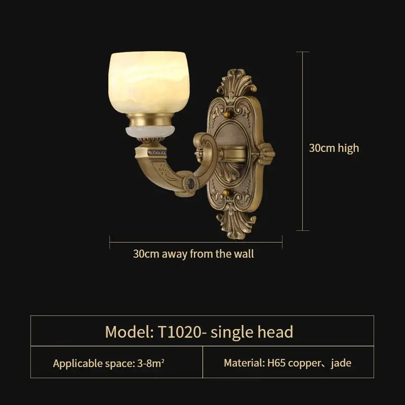 Elegant gold jade chandelier for living room warm glass lighting