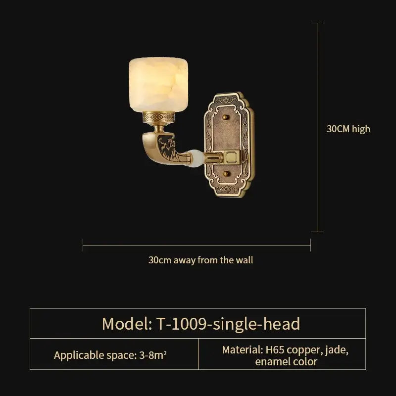 Modern gold jade chandelier living room glass cluster light