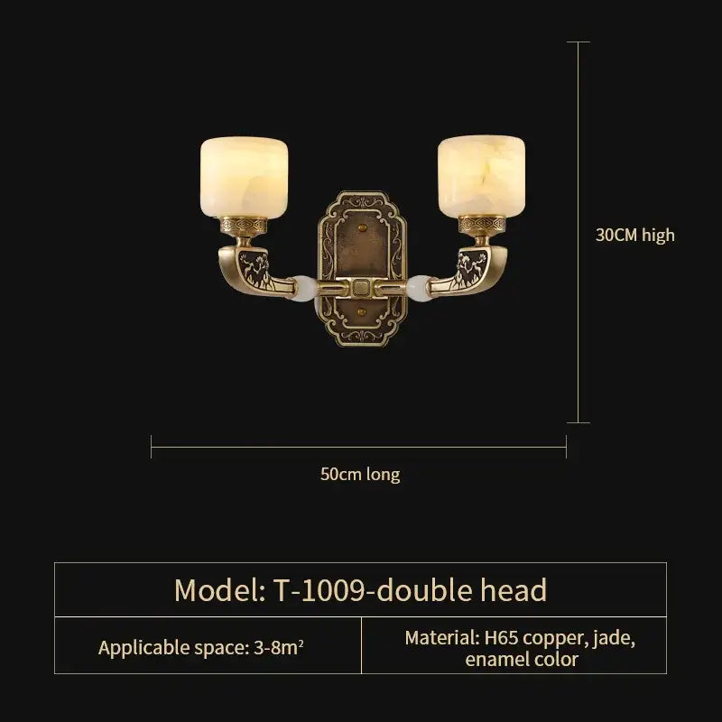 Modern gold jade chandelier living room glass cluster light