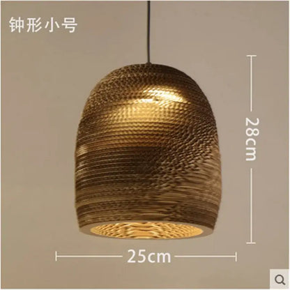 Organic warm toned paper honeycomb pendant lights living room decor