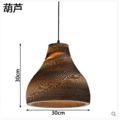 Organic warm toned paper honeycomb pendant lights living room decor