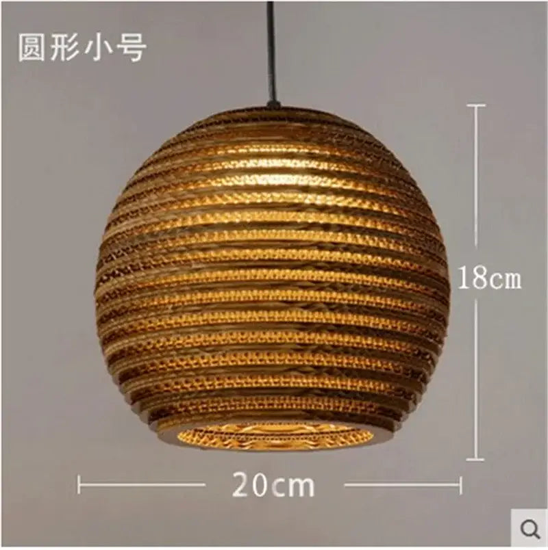 Organic warm toned paper honeycomb pendant lights living room decor
