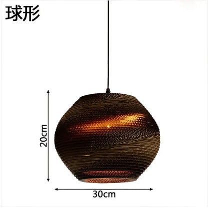 Organic warm toned paper honeycomb pendant lights living room decor