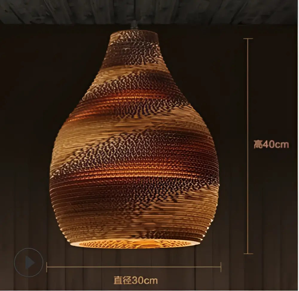 Organic warm toned paper honeycomb pendant lights living room decor