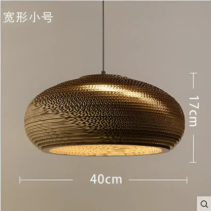Organic warm toned paper honeycomb pendant lights living room decor