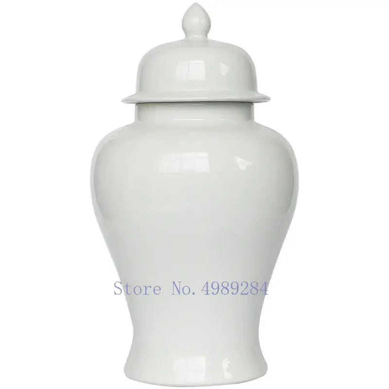 Retro yellow ceramic general jar vase set for living room storage