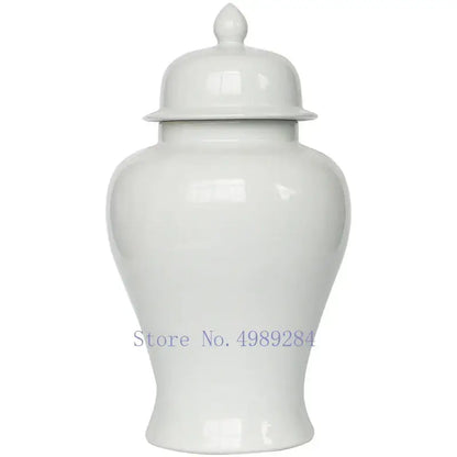 Retro yellow ceramic general jar vase set for living room storage