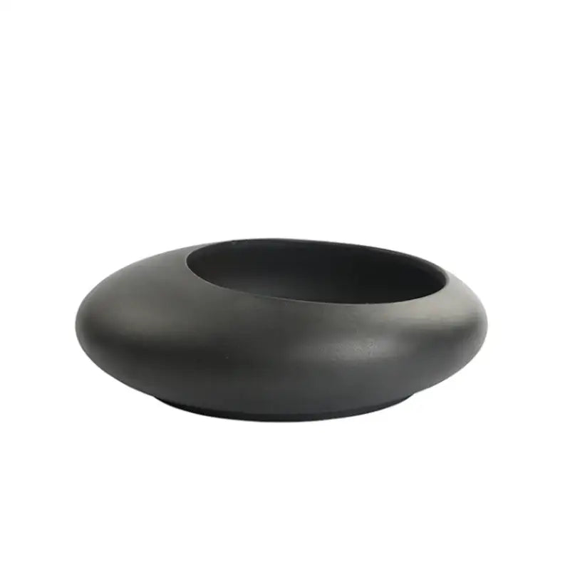 Matte black chinese style ceramic flowerpot vase living room decor