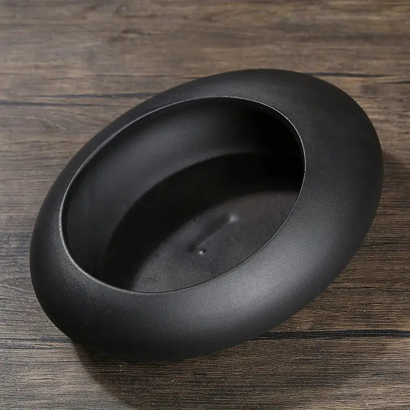 Matte black chinese style ceramic flowerpot vase living room decor