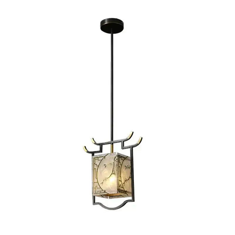 Modern chinese copper decorative hall bedroom bedside lantern