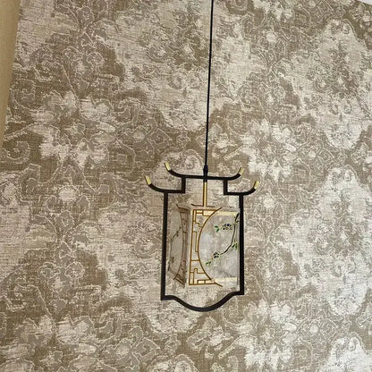 Modern chinese copper decorative hall bedroom bedside lantern