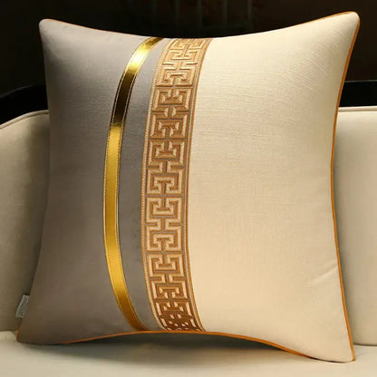 Chinese style red & golden yellow decorative pillow cover living room