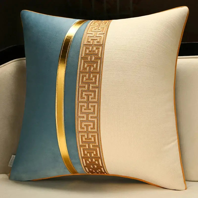 Chinese style red & golden yellow decorative pillow cover living room