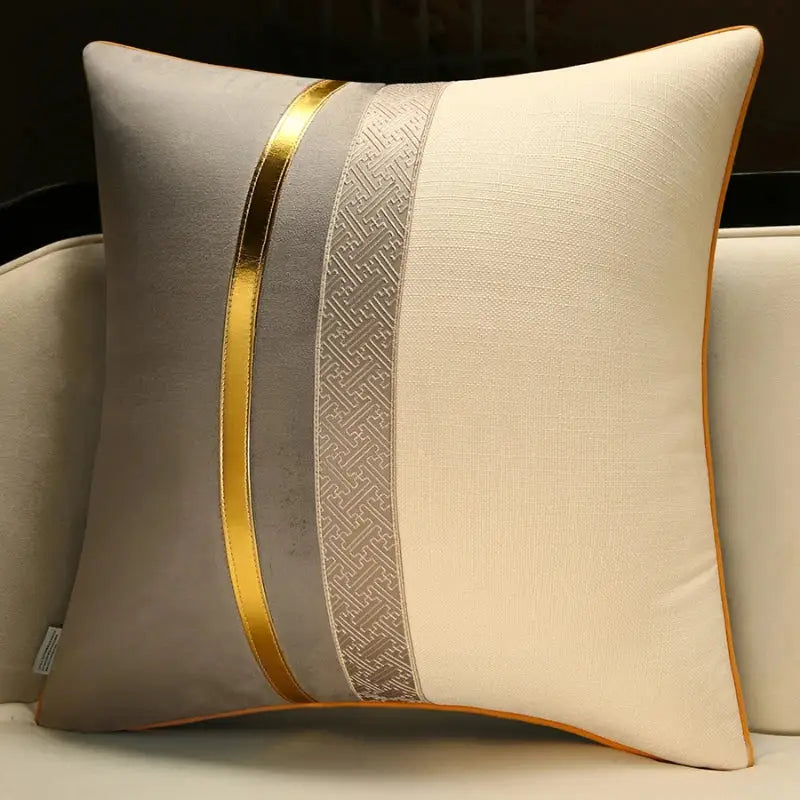 Chinese style red & golden yellow decorative pillow cover living room