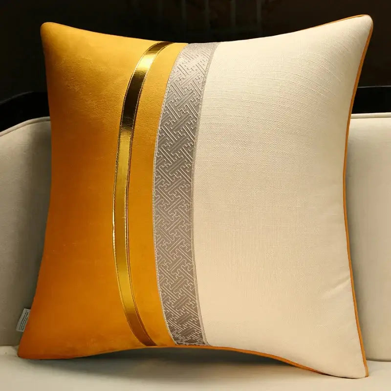 Chinese style red & golden yellow decorative pillow cover living room