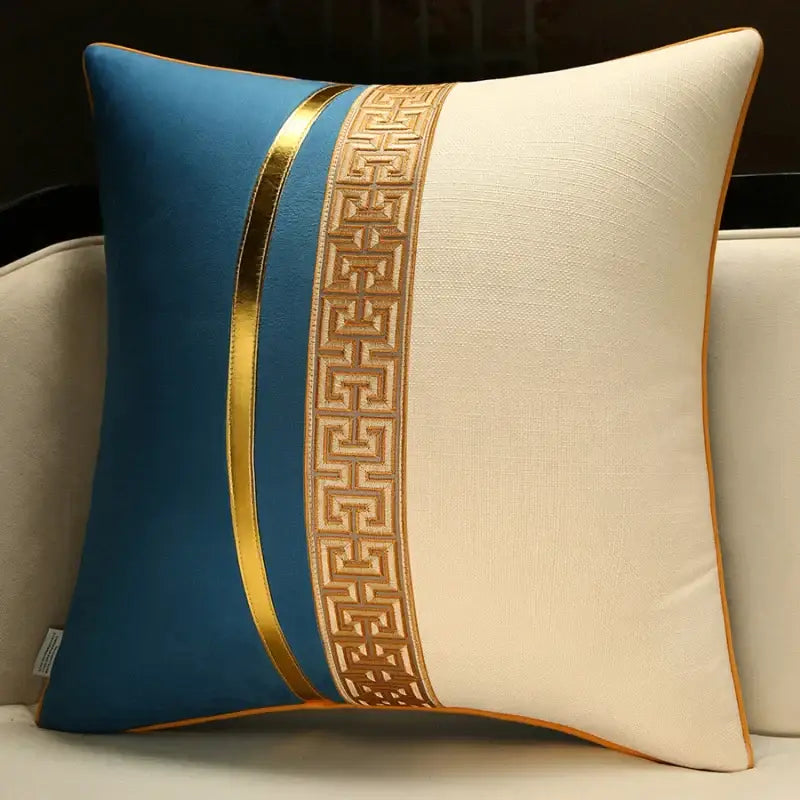 Chinese style red & golden yellow decorative pillow cover living room