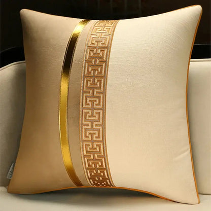 Chinese style red & golden yellow decorative pillow cover living room