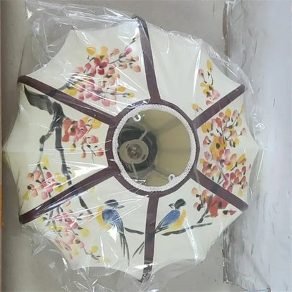 Chinese style flower pendant light – kitchen hand painted lantern