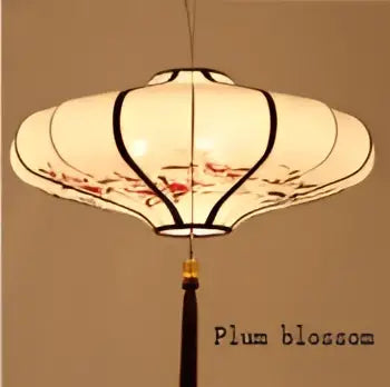 Chinese style flower pendant light – kitchen hand painted lantern