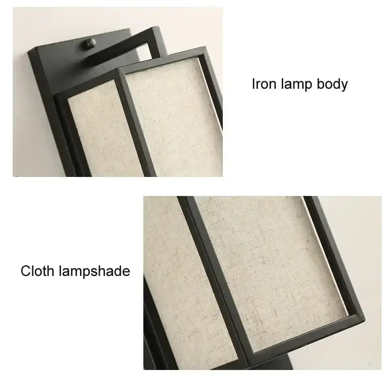 chinese style iron wall lamp bedroom gold glass sconce
