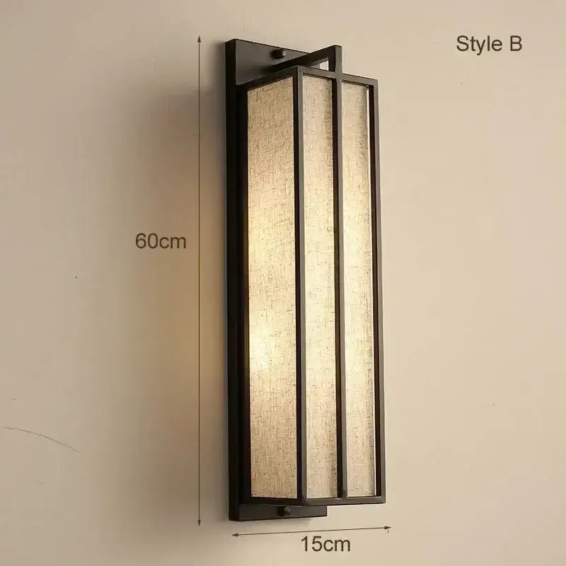 chinese style iron wall lamp bedroom gold glass sconce