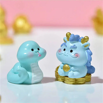 Pastel chinese zodiac amethyst tree figurines bedroom decor