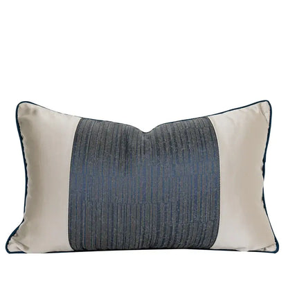 Chinoiserie decor throw pillow cover cream & blue living room