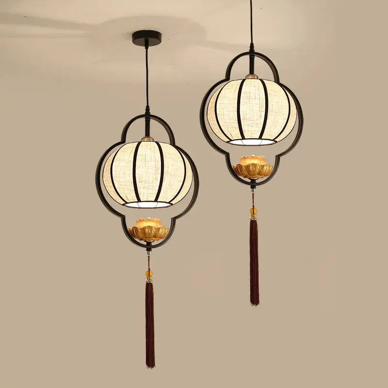 chinoiserie retro 4 light black chandelier dining room