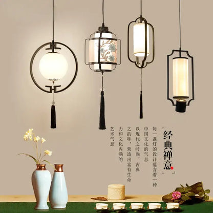 chinoiserie retro 4 light black chandelier dining room