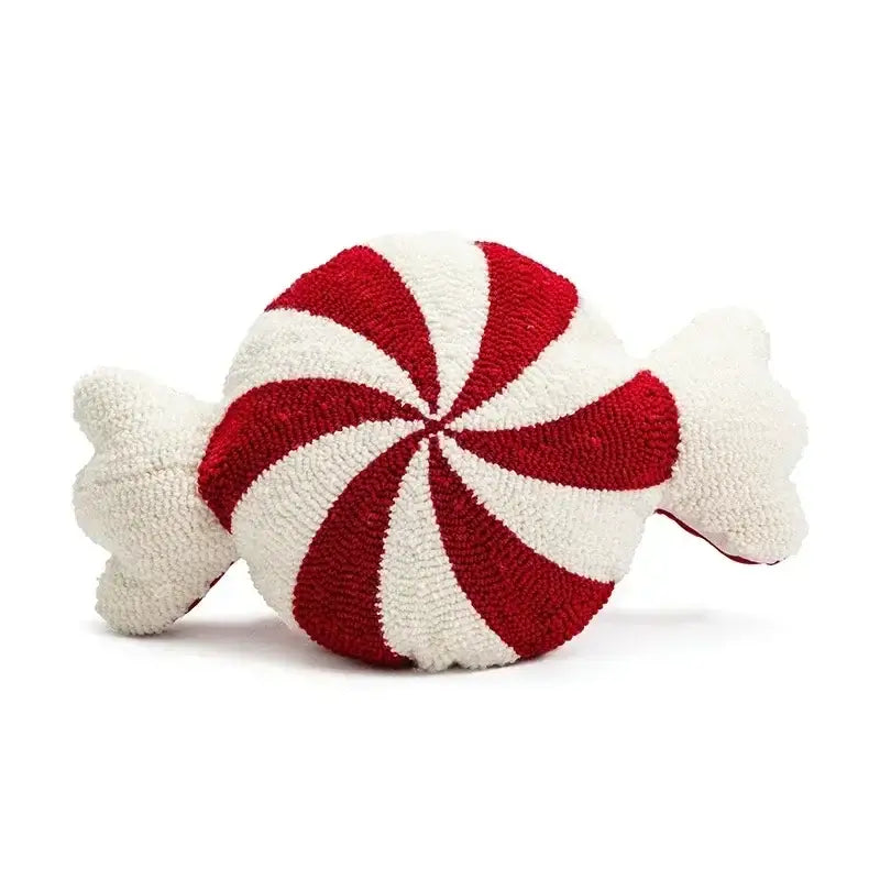 Christmas cartoon candy cushion cover red & white living room pillow