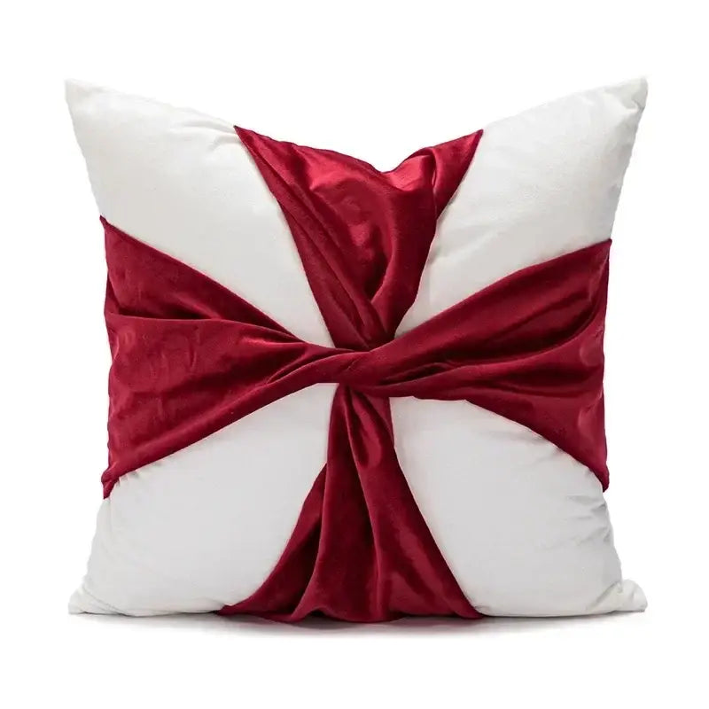 Christmas cartoon candy cushion cover red & white living room pillow