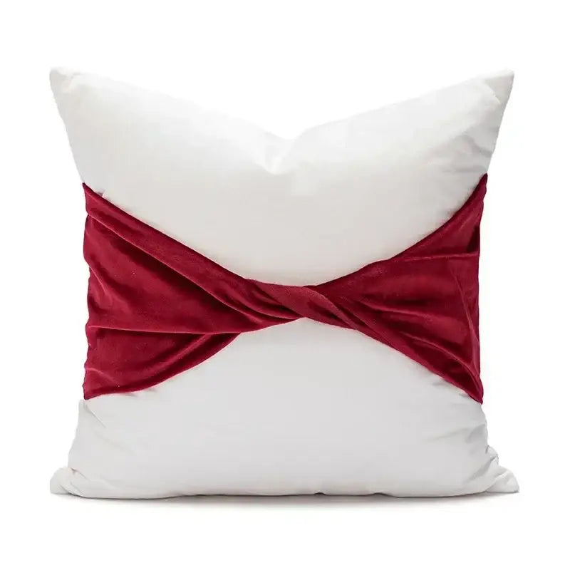 Christmas cartoon candy cushion cover red & white living room pillow