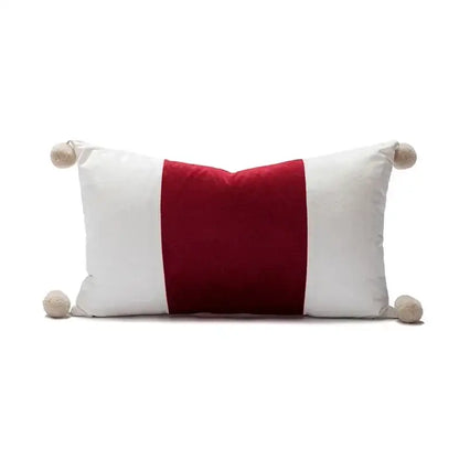 Christmas cartoon candy cushion cover red & white living room pillow