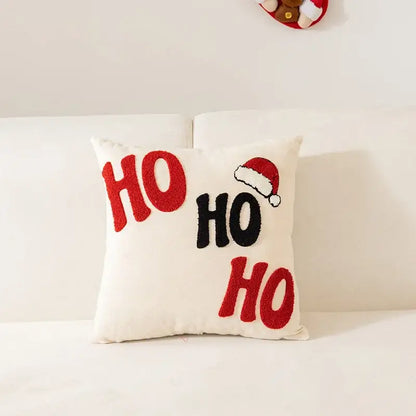 Festive cartoon letter embroidered pillow cover living room decor